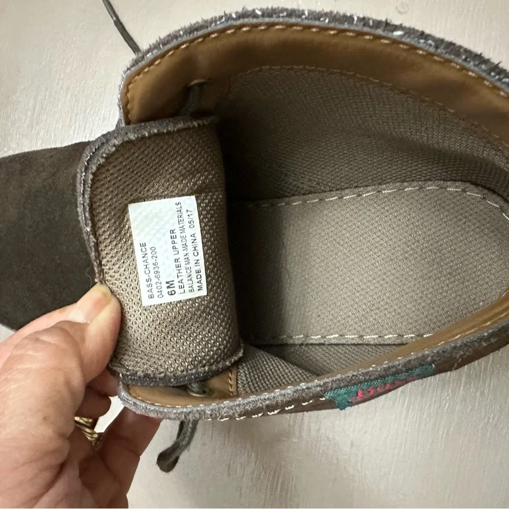 Bass Boy's Leather/Suede Chukka Boots Brown Size 6M